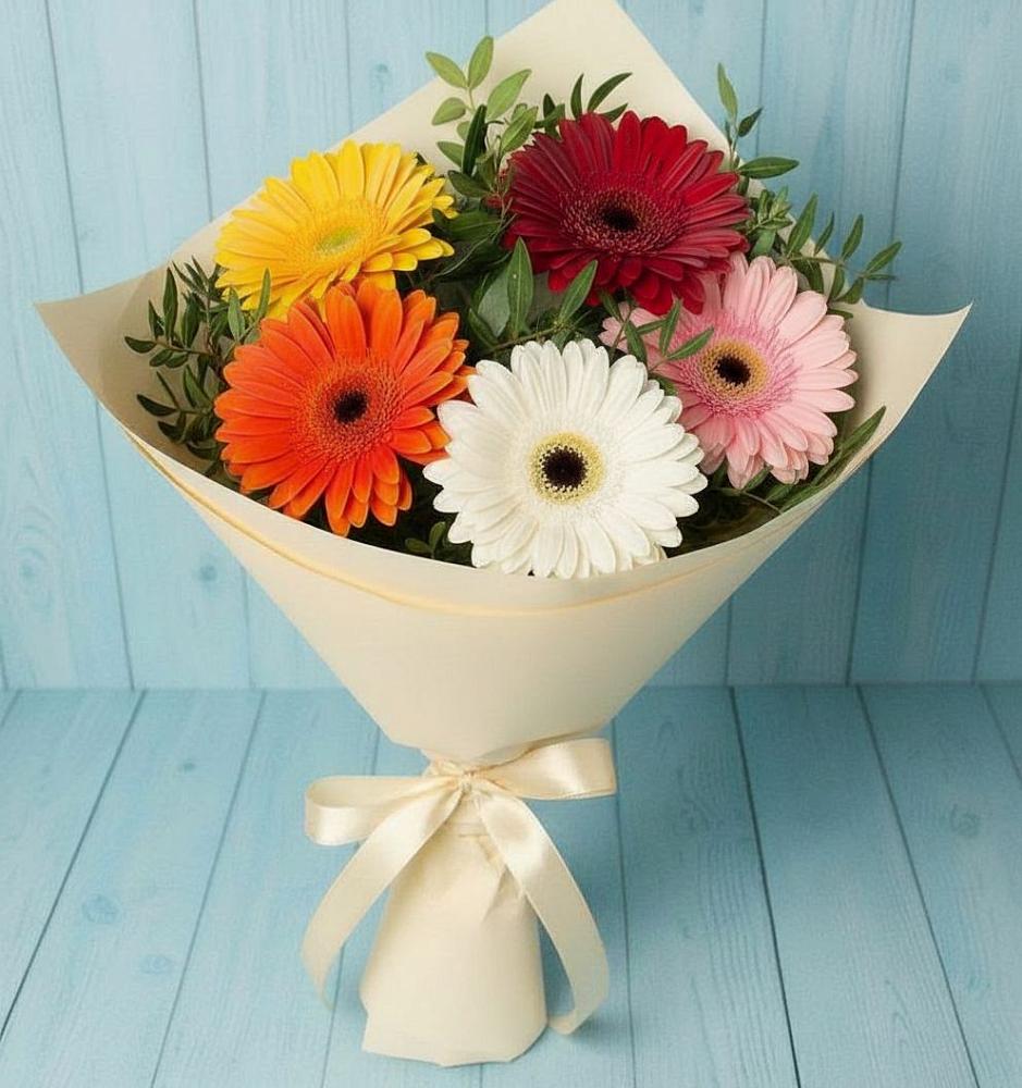 Букет цветов из: Герберы в Ессентукской