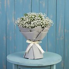 Букет цветов из:  Гипсофила в Ессентукской
