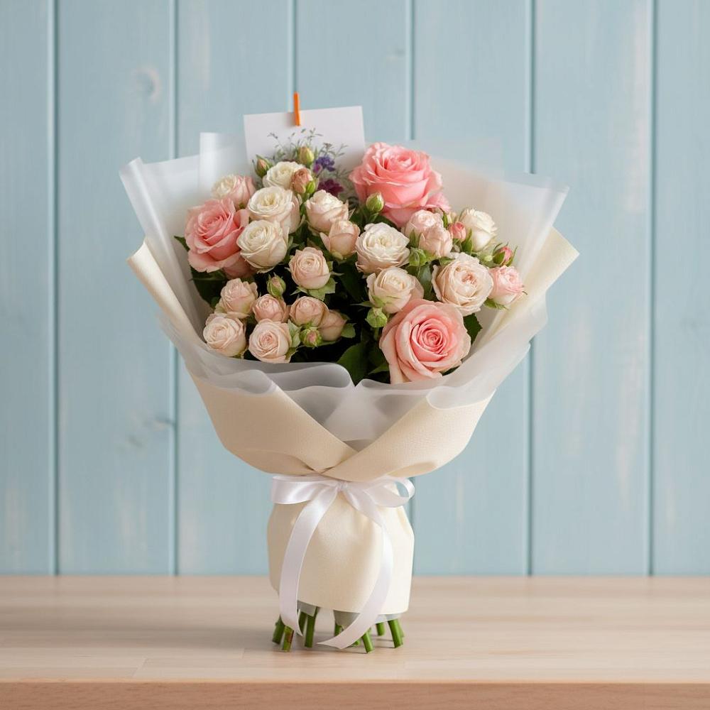 Букет цветов из: Розы в Ессентукской