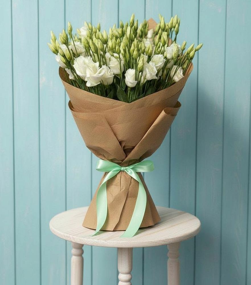 Букет цветов из: Лизиантусы в Ессентукской