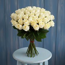 Букет 51 Белая роза Эдлесс Лав в Ессентукской
