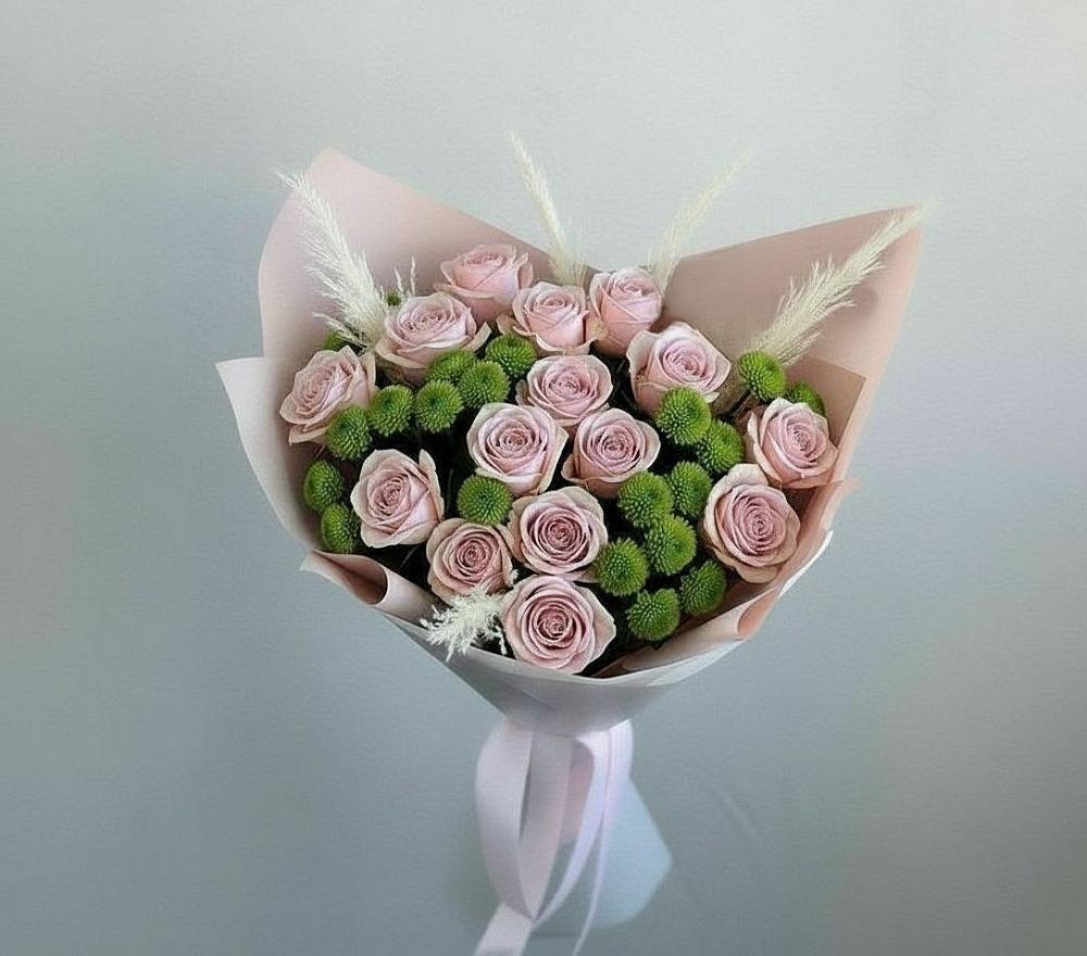 Букет цветов из: Розы и Хризантемы в Ессентукской