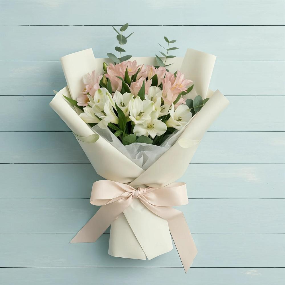 Букет цветов из: Альстромерии в Ессентукской